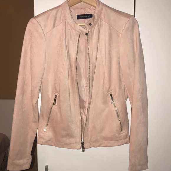Ivanka Trump Womens Suede Jacket